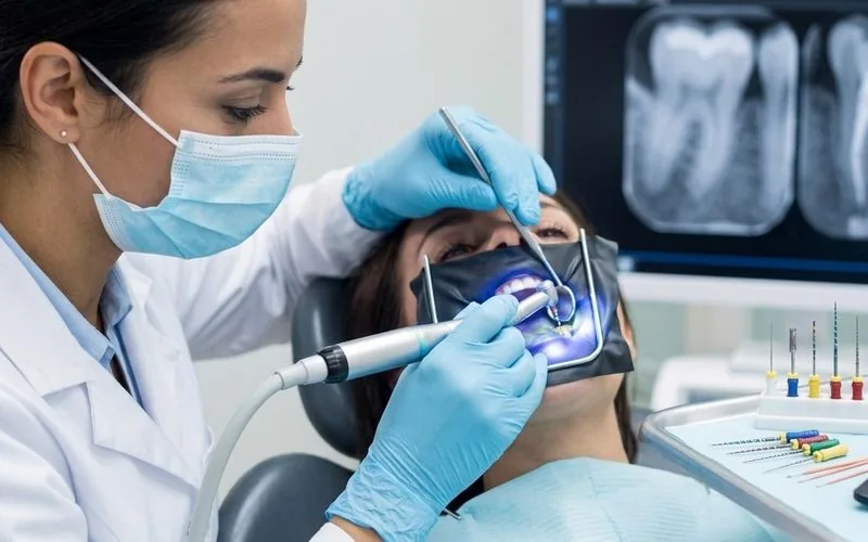 Tratamiento de endodoncia con instrumental mecanizado